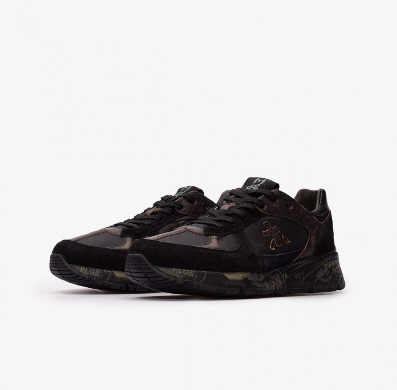 Premiata 'Mick 7712 Black-Gold'